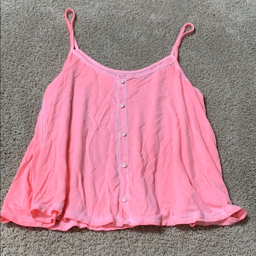 american eagle pink cropped tank